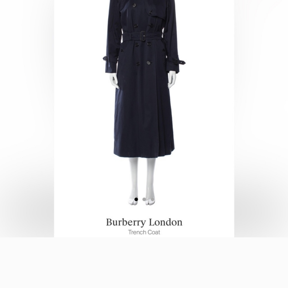 Burberry Navy Trench Coat